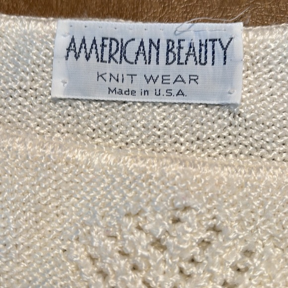 Off. White sweater with quarter length sleeves. - Picture 2 of 3